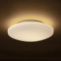ZARA Badeværelseslampe plafond Ø26 cm 1 x 12W LED - Krom/Opalhvid