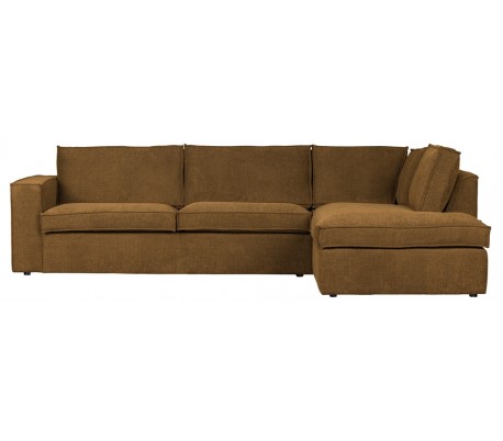 Billede af Freddie sofa med chaiselong i tekstil 283 x 197 cm - Bronze