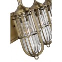 Urban Restoration Badeværelseslampe i stål og glas B51,8 cm 2 x E27 - Antik messing/Klar