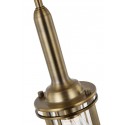 Urban Restoration Badeværelseslampe i stål og glas Ø65,4 cm 3 x E27 - Antik messing/Klar