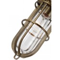 Urban Restoration Badeværelseslampe i stål og glas Ø65,4 cm 3 x E27 - Antik messing/Klar