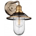 Rigby Badeværelseslampe i stål og glas H30 cm 1 x E27 - Poleret krom/Klar med dråbeeffekt
