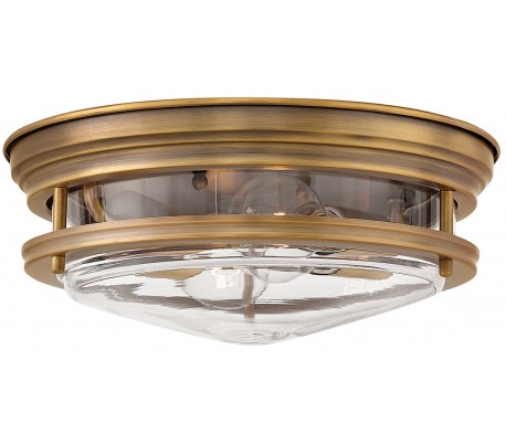 Hadrian Badeværelseslampe i stål og glas Ø30,5 cm 2 x E27 - Poleret krom/Klar