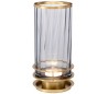 Arno Bordlampe i glas og stål H35,4 cm 1 x GX53 - Aldret messing/Røget