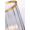 Arno Bordlampe i glas og stål H35,4 cm 1 x GX53 - Aldret messing/Grøn