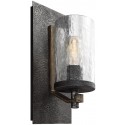 Taiko Væglampe i stål og tekstil H60,2 cm 2 x E14 - Antik bronze/Natur