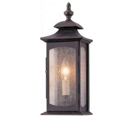 Loras Væglampe i stål og glas H44 cm 1 x E27 - Poleret krom/Klar med dråbeeffekt