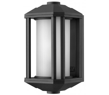 Casa Væglampe i stål og glas H33 cm 1 x E27 - Antik sort/Klar med dråbeeffekt