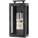 Castelle Væglampe i stål og glas H29,2 cm 1 x E27 - Sort/Hvid