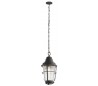 Chance Harbor Loftlampe i stål og glas Ø22,1 cm 1 x E27 - Aldret zink/Klar rillet