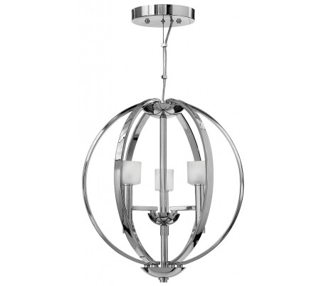 Mondo Væglampe i stål og glas H50 cm 2 x G9 LED - Poleret krom/Frostet hvid