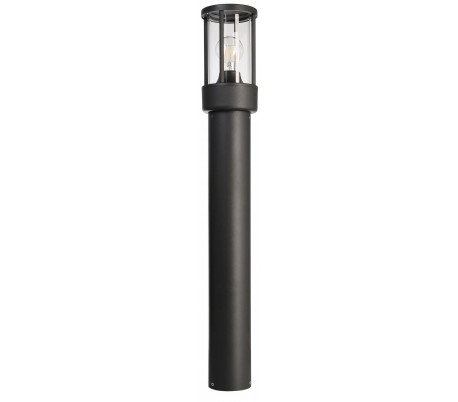 Tower Bedlampe med strømstik i aluminium og kunststof H47,8 cm 1 x 5W SMD LED - Mørkegrå/Hvid