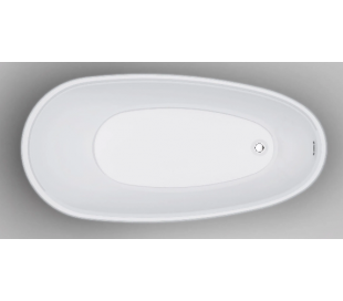 Fritstående badekar 150 hvid 2