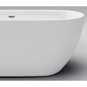 INBE fritstående badekar 180 x 85 cm Akryl - Hvid
