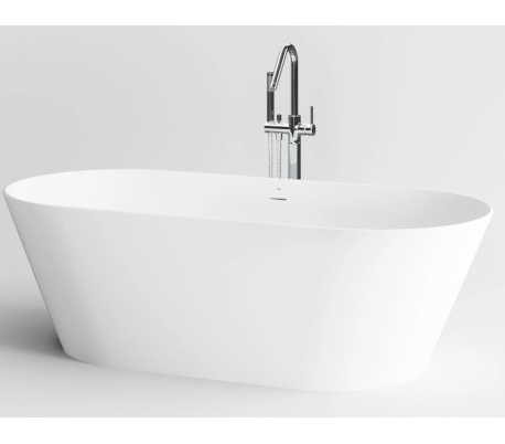 Billede af SOLIUM fritstående badekar 175 x 80 cm Aluite - Mat hvid