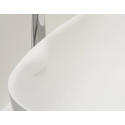 SOLIUM fritstående badekar 175 x 80 cm Aluite - Mat hvid