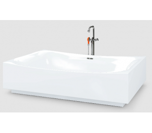 fritstående badekar 2 personer Hvid