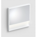 LOOK AT ME vægspejl med lys IP44 80 x 70 cm - Mat hvid