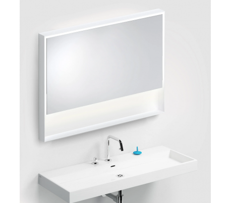 Se LOOK AT ME vægspejl med lys IP44 80 x 110 cm - Mat hvid hos Lepong.dk