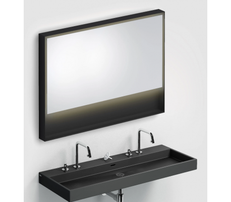 LOOK AT ME vægspejl med lys IP44 80 x 110 cm - Mat hvid