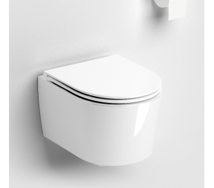 HAMMOCK Væghængt toilet D49 cm - Hvid højglans