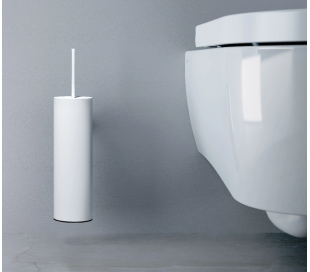 Væghængt toiletbørste hvid 2