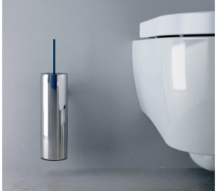Væghængt toiletbørste krom 2