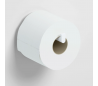 FLAT Toiletrulleholder D12,1 cm - Mat hvid