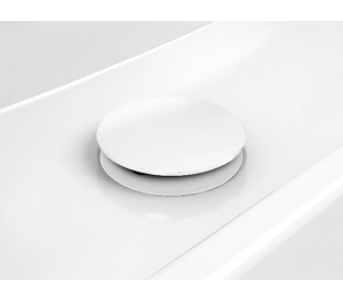 FIRST Bundventil til FIRST og FLUSH håndvaske - Mat hvid