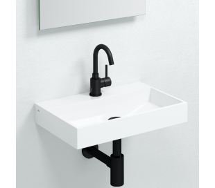 Armatur mat sort håndvask badeværelse 2