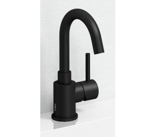 Armatur mat sort håndvask badeværelse