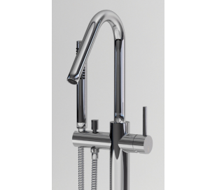 Gulv armatur til badekar Krom