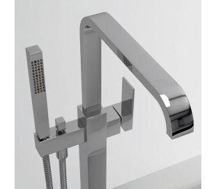 Gulv armatur til badekar Krom 2