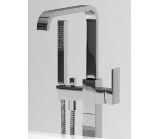 Gulv armatur til badekar Krom