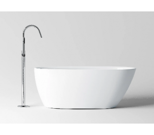 Gulv armatur til badekar Krom 2