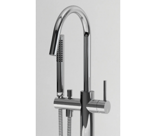 Gulv armatur til badekar Krom