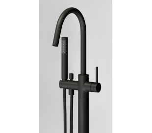 Gulv armatur til badekar mat sort