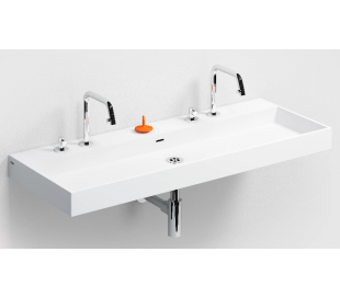 WASH ME Håndvask 90 x 42 cm Aluite - Mat hvid 2
