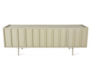 Sideboard i MDF og metal H89 x B80 cm - Stengrå 2