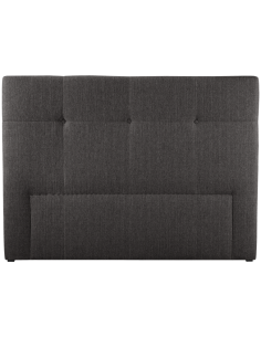 Sengegavl 180 stof mørkegrå