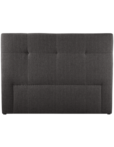 Se Pyrite sengegavl i polyester 180 x 118 cm - Mørkegrå hos Lepong.dk