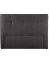 Pyrite sengegavl i polyester 180 x 118 cm - Mørkegrå