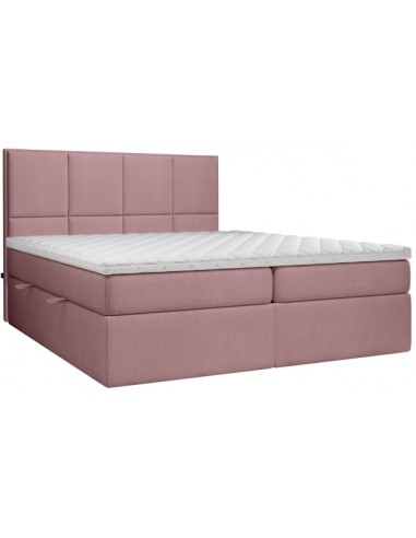 Billede af Somerdale kontinentalseng med opbevaring og sengegavl 140 x 200 cm med 7 komfortzoner - Pink