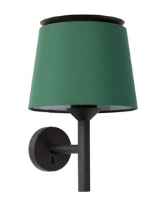 Væglampe grøn skærm
