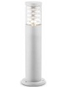 TRONCO Bedlampe i aluminium og Pyrexglas H40,5 cm 1 x E27 - Hvid