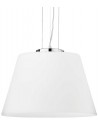 CYLINDER Loftlampe i opalglas Ø40,5 cm 1 x E27 - Krom/Opalhvid