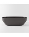 STONE fritstående badekar 170 x 75 cm Solid surface - Mørkegrå