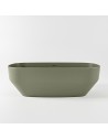 STONE fritstående badekar 170 x 75 cm Solid surface - Armygrøn