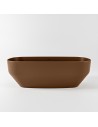 STONE fritstående badekar 170 x 75 cm Solid surface - Rustbrun