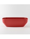 STONE fritstående badekar 170 x 75 cm Solid surface - Rød
